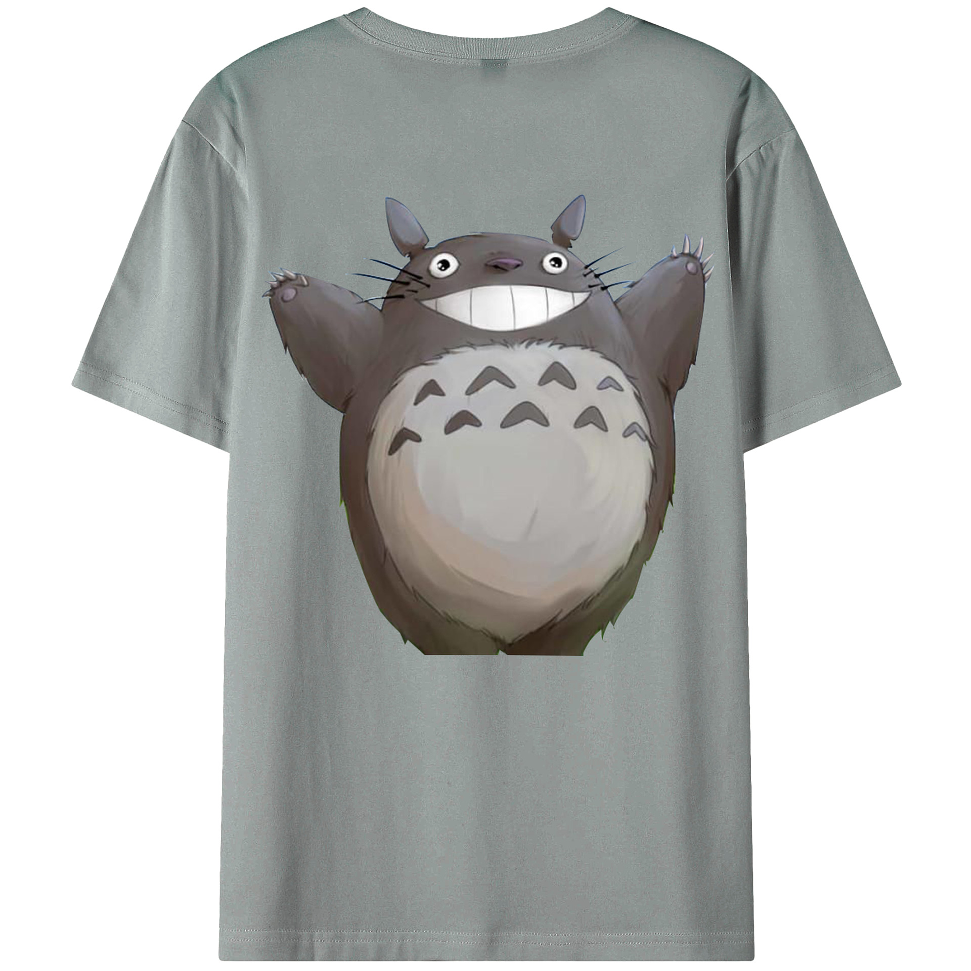 （画像用） となりのトトロ 草壁メイ 草壁サツキ My Neighbor Totoro Satsuki Kusakabe Mei Kusakabe 綿100％ メンズ半袖Tシャツ（バックプリント） 通気性